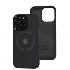 Чехол для iPhone 13 Pro Metal Camera MagSafe Silicone charcoal gray