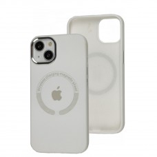 Чехол для iPhone 13 Metal Camera MagSafe Silicone white