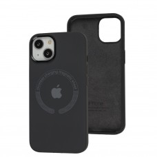 Чехол для iPhone 13 Metal Camera MagSafe Silicone charcoal gray