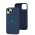 Чохол для iPhone 14 Metal Camera MagSafe Silicone cobalt blue