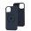 Чохол для iPhone 14 Metal Camera MagSafe Silicone midnight blue