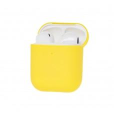Чехол для AirPods Slim case мягкий желтый