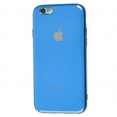 Чехол для iPhone 6 / 6s Silicone case (TPU) голубой