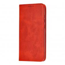 Чехол книжка для Xiaomi Redmi Note 8 Pro Black magnet красный