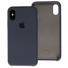 Чехол Silicone для iPhone X / Xs case dark gray