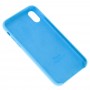 Чехол Silicone для iPhone X / Xs case голубой / light blue 