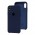 Чехол silicone case для iPhone X / Xs темно синий