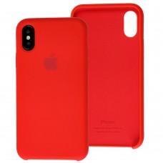 Чехол Silicone для iPhone X / Xs case красный