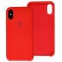 Чохол Silicone для iPhone X / Xs case червоний