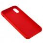 Чохол Silicone для iPhone X / Xs case червоний