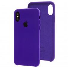 Чехол Silicone для iPhone X / Xs case фиолетовый