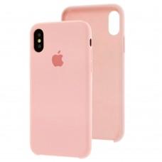 Чехол Silicone для iPhone X / Xs case light pink 