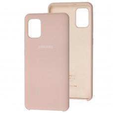 Чохол Silicone Samsung Galaxy A31 (A315) Premium pink sand