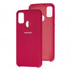 Чехол для Samsung Galaxy M21 / M30s Silky Soft Touch вишневый
