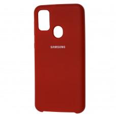 Чохол Samsung Galaxy M21 / M30s Silky Soft Touch темно-червоний