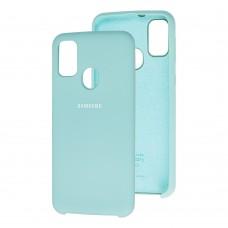 Чехол для Samsung Galaxy M21 / M30s Silky Soft Touch светло-бирюзовый