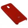Чехол для Xiaomi Redmi 8A Silky Soft Touch "темно-красный" 
