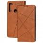 Чохол книжка Business Leather для Xiaomi Redmi Note 8T коричневий