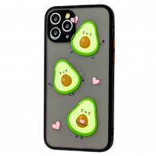 Чохол для iPhone 11 Pro Wave Cartoon lovely avocado / black