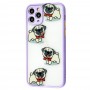 Чохол для iPhone 11 Pro Wave Cartoon dogs / light purple