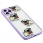 Чохол для iPhone 11 Pro Wave Cartoon dogs / light purple