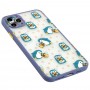 Чехол для iPhone 11 Pro Max Wave Cartoon penguins and dogs / lavender gray