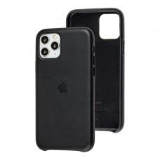 Чохол для iPhone 11 Pro Leather case (Leather) чорний