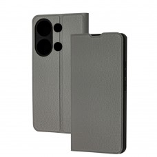 Чехол для Xiaomi Redmi Note 13 Pro 4G Flip cover Elite серый