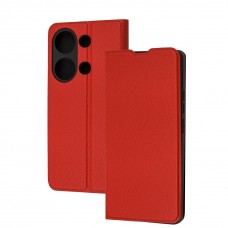 Чехол для Xiaomi Redmi Note 13 Pro 4G Flip cover Elite красный