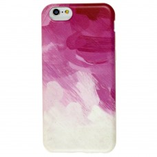 Чехол для iPhone 6 розовый белый