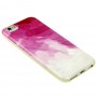 Чехол для iPhone 6 розовый белый