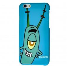 Чехол Soft touch для iPhone 6 Sponge Bob plankton
