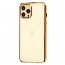 Чехол для iPhone 12 Pro Max Glossy edging золотистый