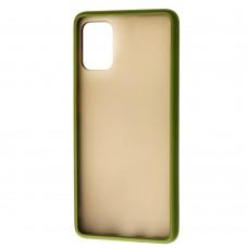 Чохол для Samsung Galaxy A71 (A715) LikGus Maxshield зелений