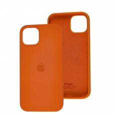 Чохол для iPhone 13 / 14 Square Full silicone оранжевий / kumquat