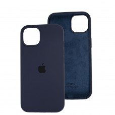 Чехол для iPhone 13 Silicone Full синий / midnight blue 