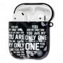 Чохол для AirPods Stickers print "only one"