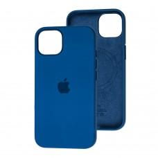 Чехол для iPhone 13 MagSafe Silicone Splash screen blue jay