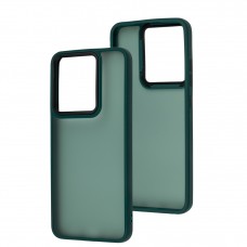 Чохол для Xiaomi Redmi 12C / 11A / Poco C55  Wave Matte Color forest green