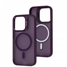 Чохол для iPhone 14 Pro Berlia Titanium MagSafe purple