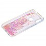 Чохол для Xiaomi Redmi Note 7 / 7 Pro Блискучі вода "дівчина" світло-рожевий