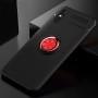 Чехол для Xiaomi Redmi 9A Deen ColorRing с кольцом черный / красный