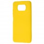 Чехол для Xiaomi Poco X3 Candy желтый