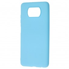 Чехол для Xiaomi Poco X3 Candy голубой