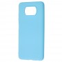Чехол для Xiaomi Poco X3 Candy голубой