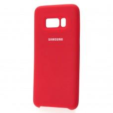 Чехол для Samsung Galaxy S8 (G950) Silky Soft Touch темно-красный