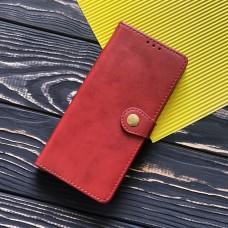 Чехол книжка для Xiaomi Redmi Note 8T "Gallant с визитницей" красный