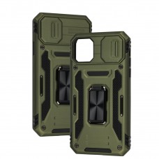 Чехол для iPhone 11 Camshield Army Ring оливковый / army green