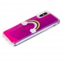 Чохол Neon пісок для iPhone X / Xs рожево-фіолетовий веселка