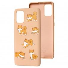 Чехол для Samsung Galaxy A71 (A715) Wave Fancy playful cat / pink sand